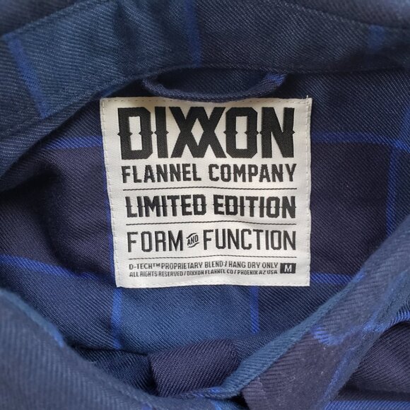 Dixxon x Snap On Tools Blue Plaid Flannel Shirt Womens Medium - Picture 3 of 10